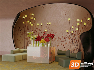 Lobby Decoration Skp Files 